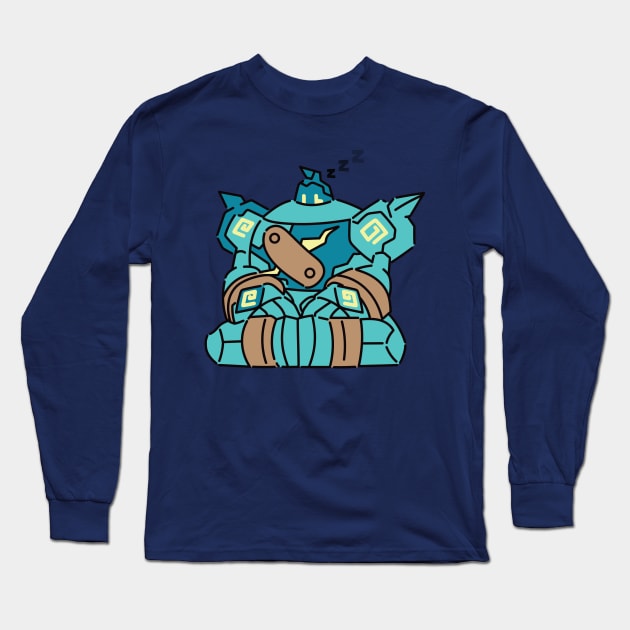 Big Boy Sleeping Long Sleeve T-Shirt by gingcreative